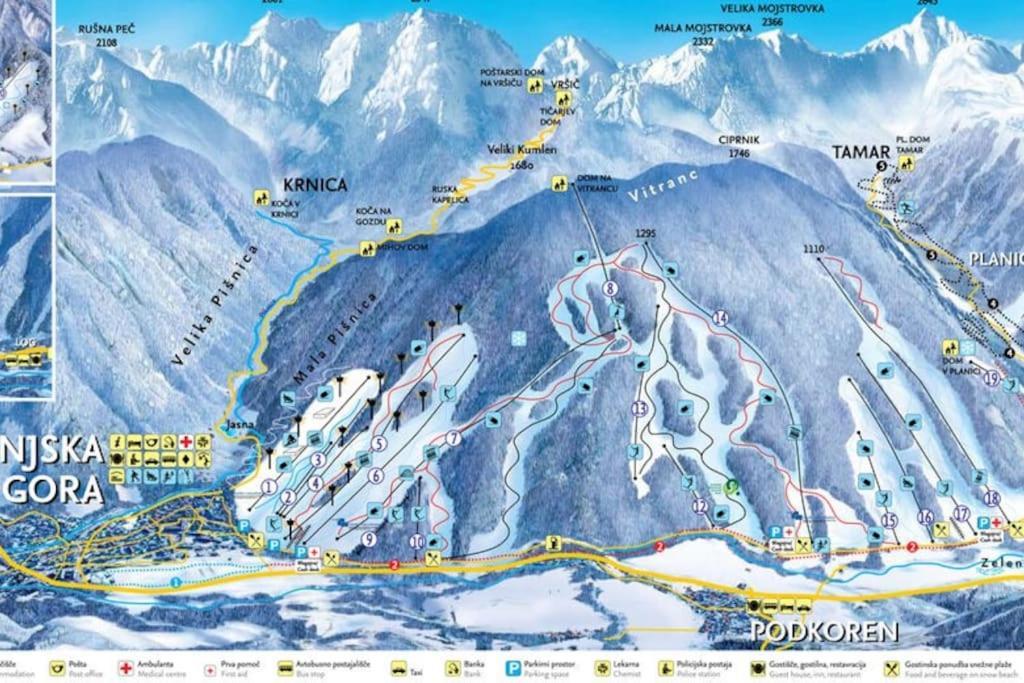 Appartamento Pr Anzico Kranjska Gora Esterno foto